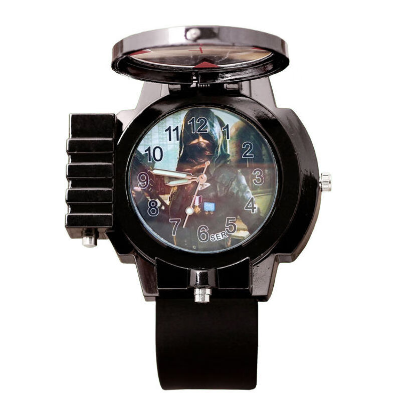 儿童激光手表吃鸡绝地求生男小学生王者荣耀红外线和平精英卡通表