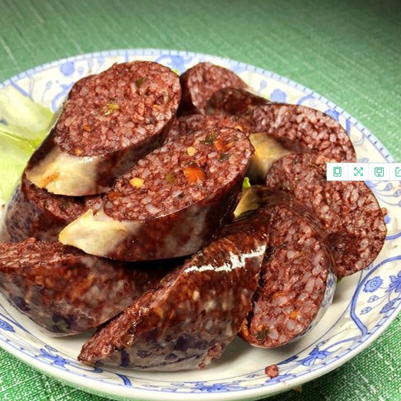 血肠龙蹦广西宜州特产北牙猪血肠米血肠龙棒灌肠香肠1斤装2件 1斤装2