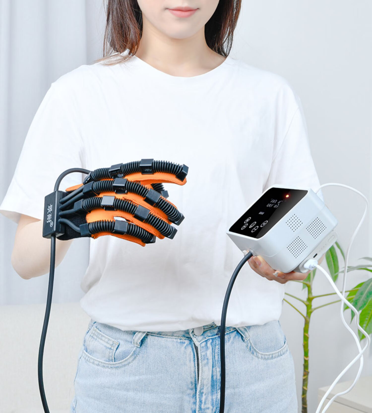 鱼跃(yuwell)同款手功能手指康复训练器材手部电动机器人手套中风偏瘫