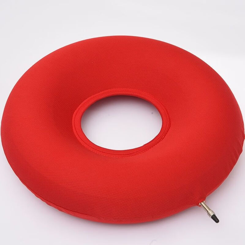 加厚橡胶内胎充气坐垫圈防褥疮坐垫老人轮椅坐垫痔疮护理坐垫 红色