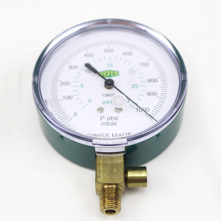 瑞士refco真空表空调冷冻机械指针rl-vac真空仪 19621- 0-150mbar