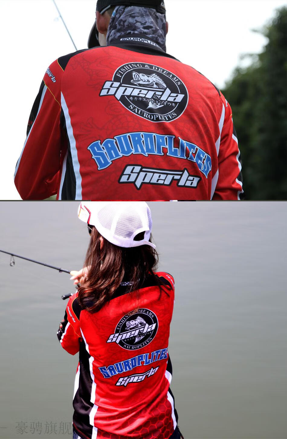 2022新新品钓鱼服饰男女通用路亚钓鱼衣服冰丝长袖立领t恤夏季防晒