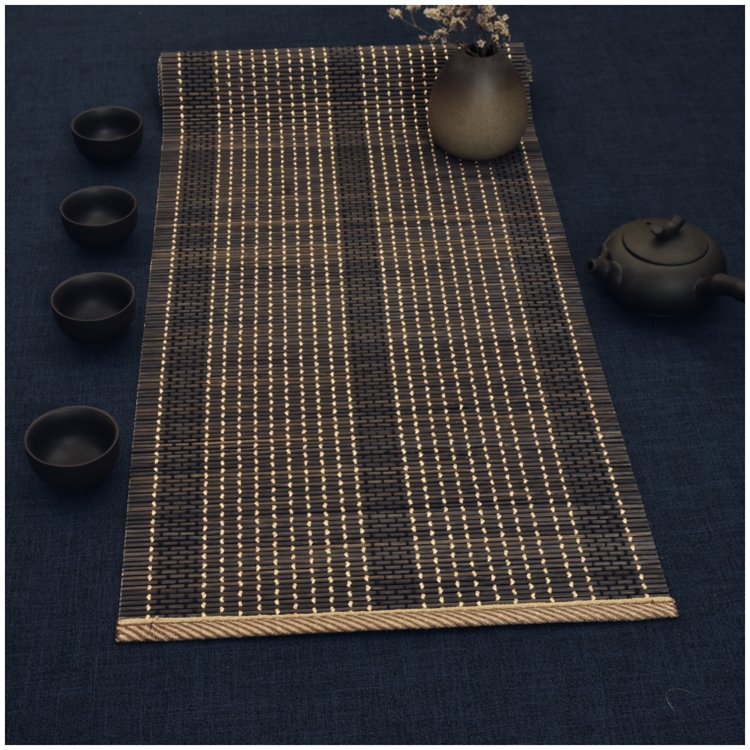 日式茶席竹席古典茶台垫子茶具配件茶艺茶桌布茶旗餐垫泡茶茶盘垫古典