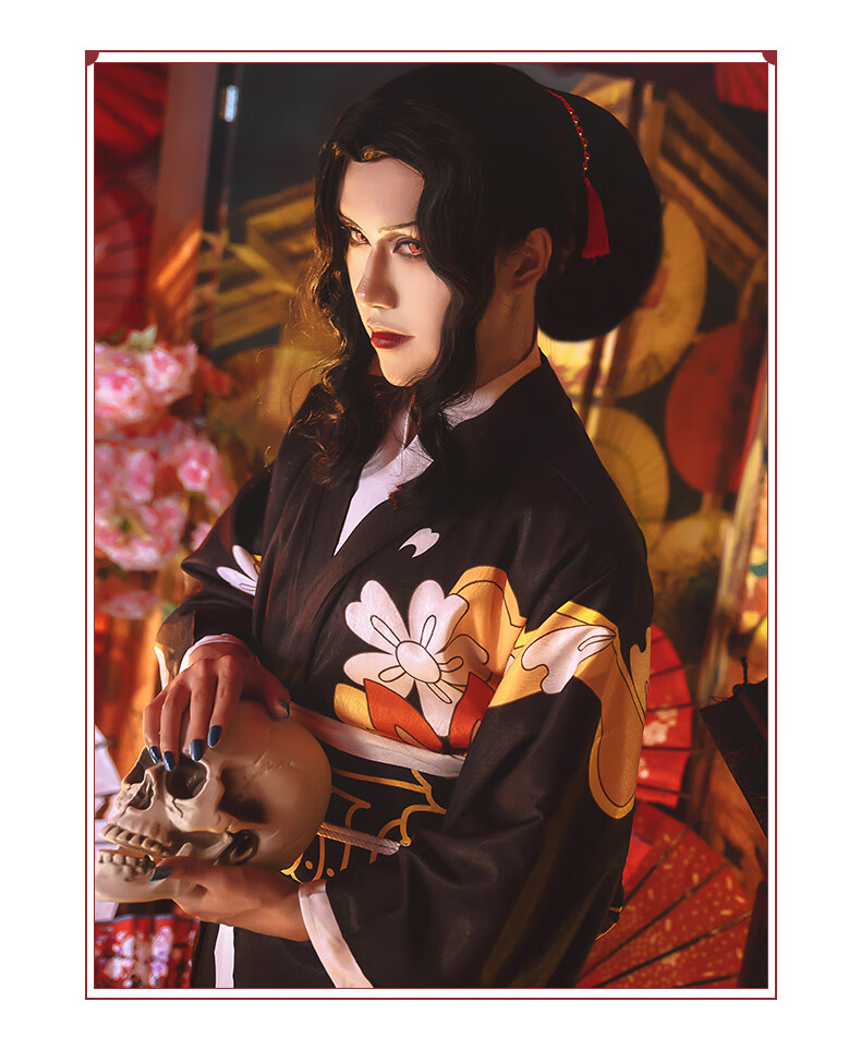 2020新款【漫囧】鬼灭之刃 鬼舞辻无惨 女装大佬和服古装 cos服装