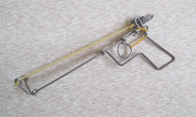 连发高精度金属户外弓箭弩合金十字连弩折叠玩具射鱼弓箭驽皮筋大威力