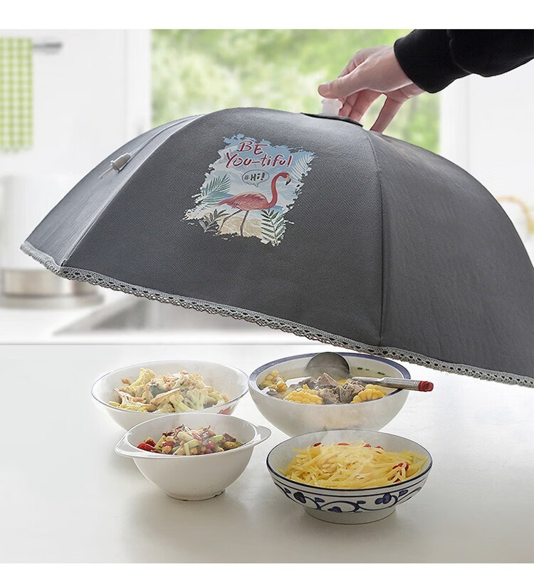 德国进口品质保温菜罩冬季加厚盖菜罩厨房家用饭菜保温餐桌罩折叠食物