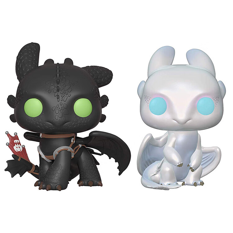 驯龙高手3无牙仔手办同款现货funkopop驯龙高手3光煞夜煞无牙仔公仔
