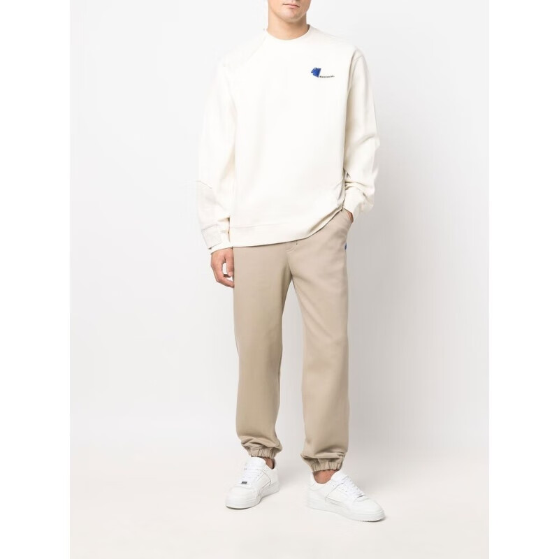 欧洲直采 ader error 男装2022春夏男性卫裤ss22blasssp02 beige 白色