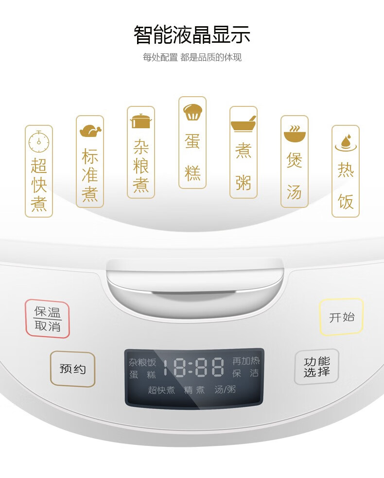 5019c格力电饭煲大松家庭用经济5L大容量电饭锅