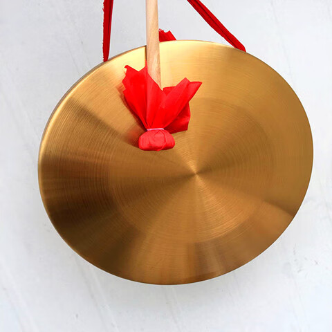 乐器锣鼓镲三句半道具锣响锣合钢材质锣锣鼓镲防汛预警锣直径38厘米锣