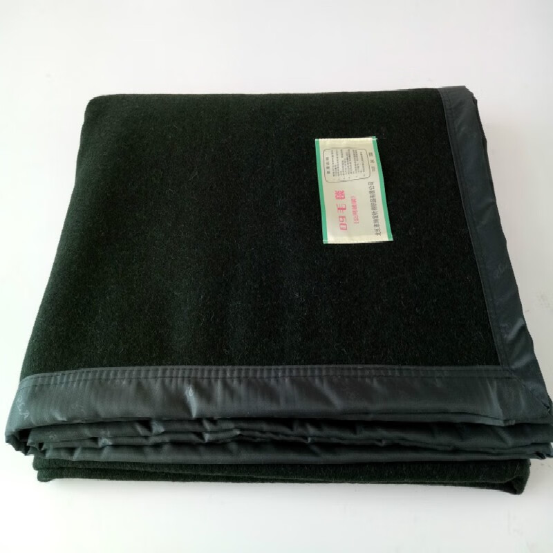 军绿毛毯 野营救灾公用被子墨绿色军绿09毛毯空调毯批发 蓝色-19消防