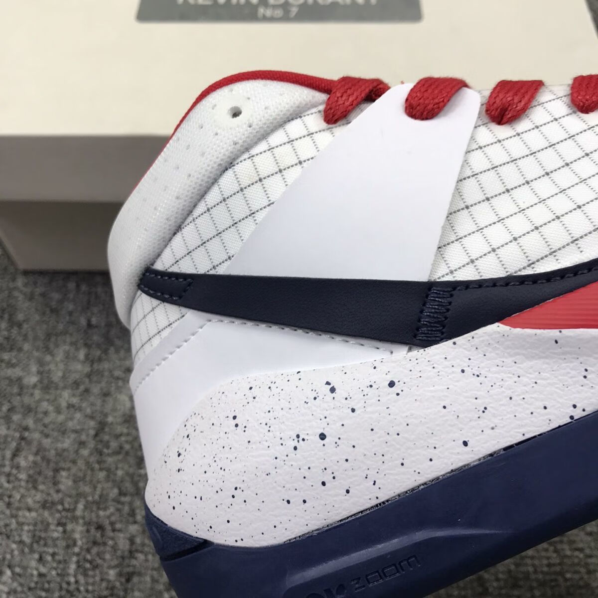 zoomkd3杜兰特3代白深蓝红双气垫百搭运动实战篮球鞋白深蓝红40