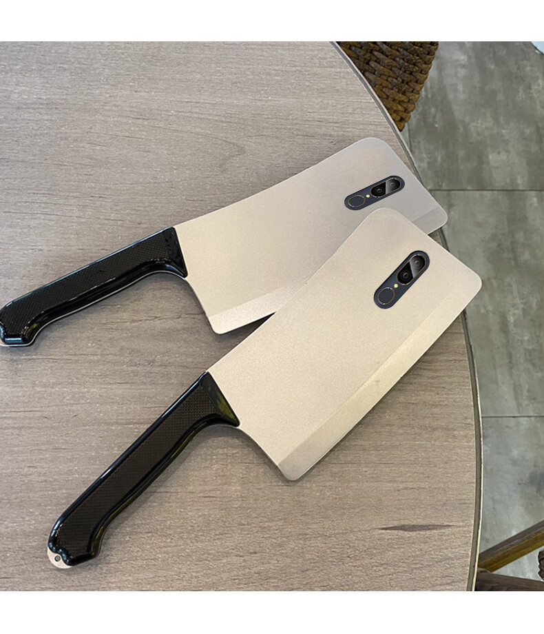 迅炫菜刀oppor17手机壳opporenoz搞怪个性创意oppoace2恶搞刀形硅胶防