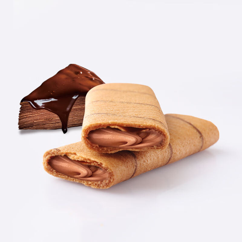 法丽兹夹心脆脆卷心酥注心饼干蛋卷豆乳草莓芝士早餐休闲零食盒装