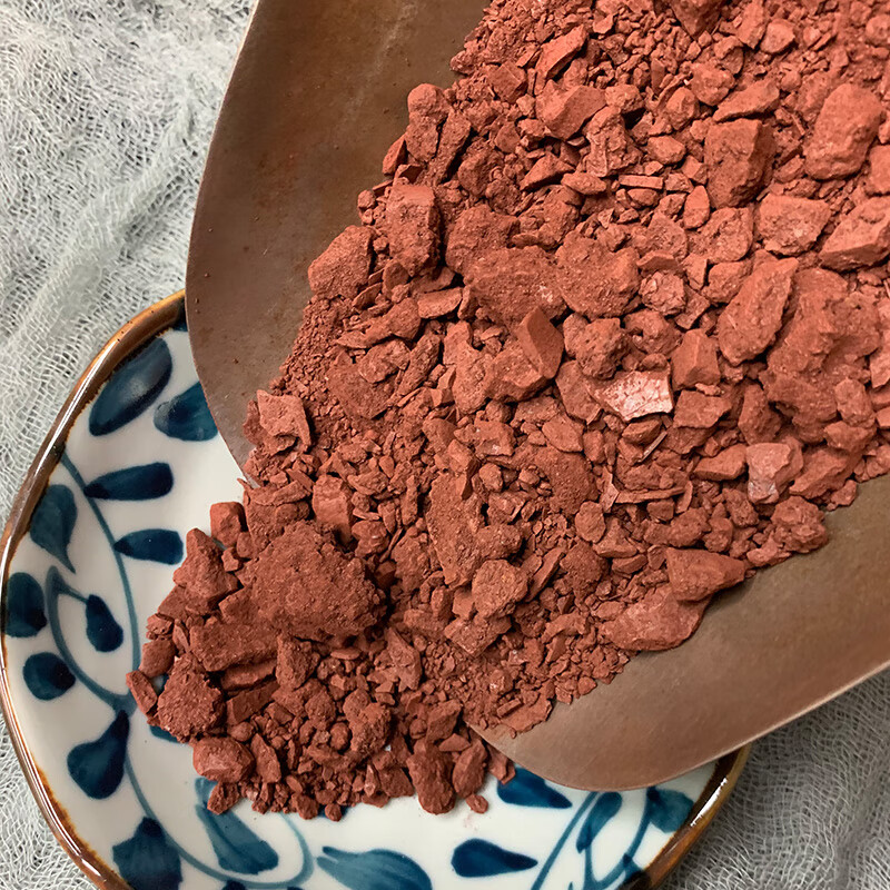 佗迎堂 赭石500克代赭石颜料生赭石赤铁矿矿石原石粉中药材道地原 500