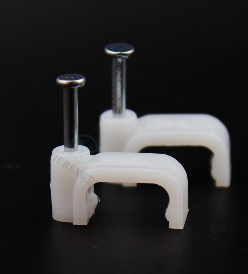 钢钉线卡圆形电线固定线卡子网线扣墙钉线钉电线卡扣理线器100只圆型