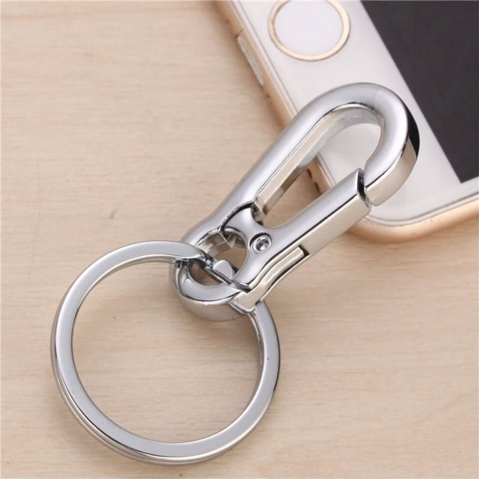 汽车男女士腰挂钥匙扣全金属钥匙圈情侣防丢钥匙链简约个性高大上