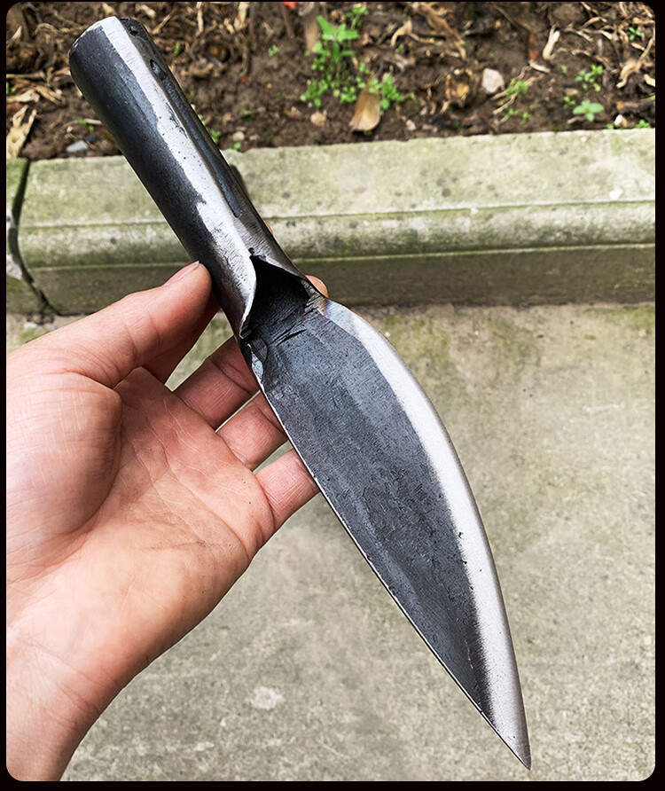 xmsj 手工锻打尖刀屠宰分割剔骨铁快刀杀猪宰羊专用刀屠夫割肉刀具