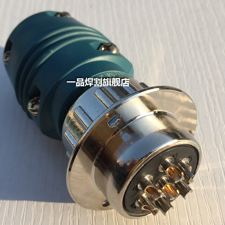 冲销量气保焊机co2二保焊送丝机配件加长控制线带六芯七芯九芯航空