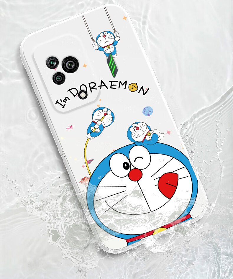 斐喆哆啦a梦黑鲨5pro手机壳小米黑鲨5美少女新款黑鲨五por直边液态