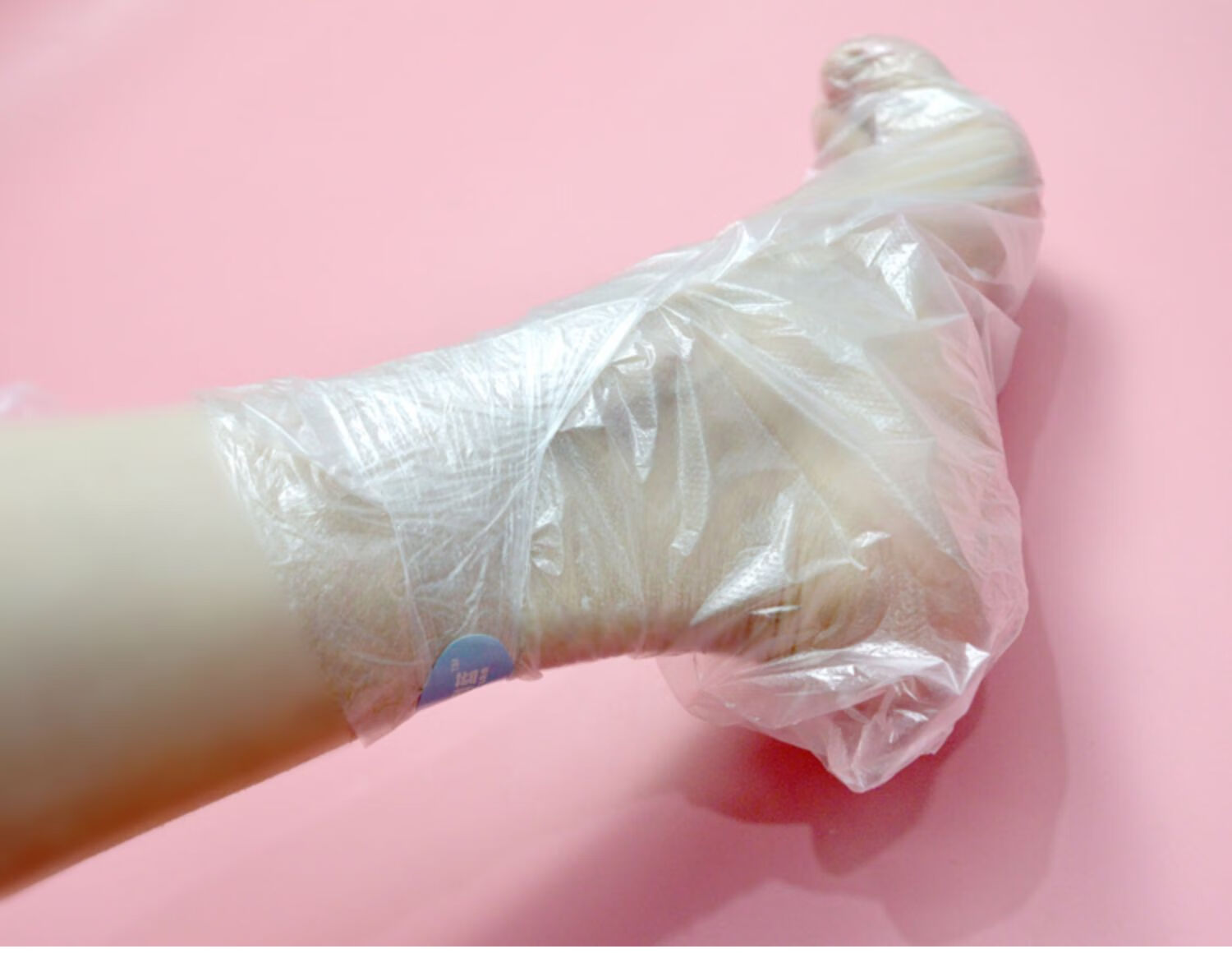 一次性塑料鞋套腿脚套长筒厚袜脚裂脚膜试鞋防水足疗袜套新款足套100