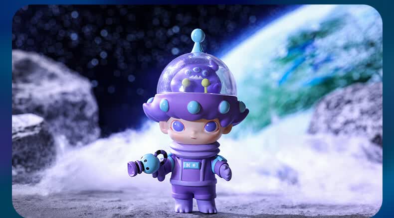 系列盲盒确认款公仔手办玩具潮玩男生摆件 太空旅行盲盒1只(概率隐藏