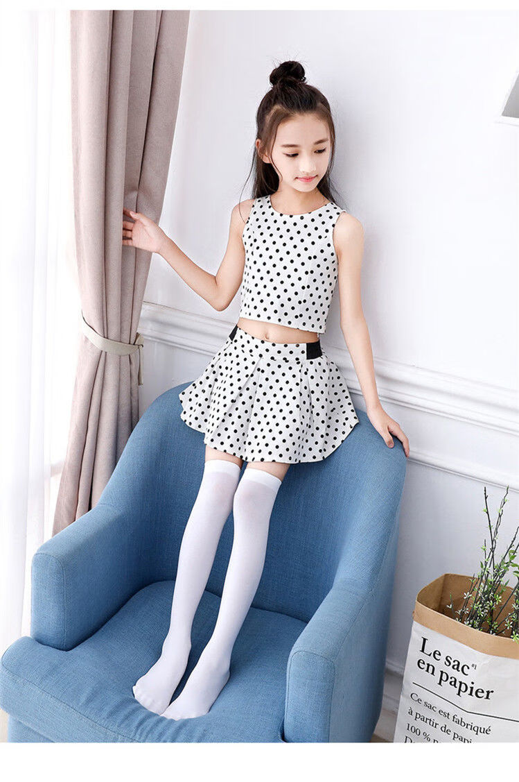 美泽明 儿童长筒袜女童过膝袜春秋款小女孩jk袜小中大童及膝袜夏季半