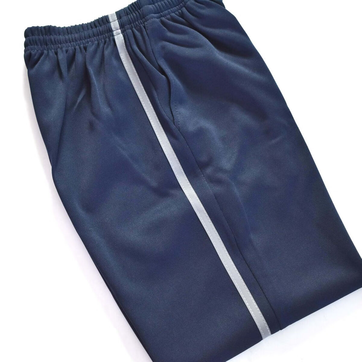 两条杠中学生校服裤子校服裤子反光条灰白杠深蓝色两道杠黑色一条边