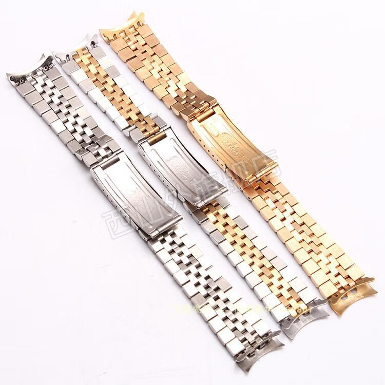 适配劳·力士手表带 实心钢表带男女手表带代用劳力士日志型蚝式恒动
