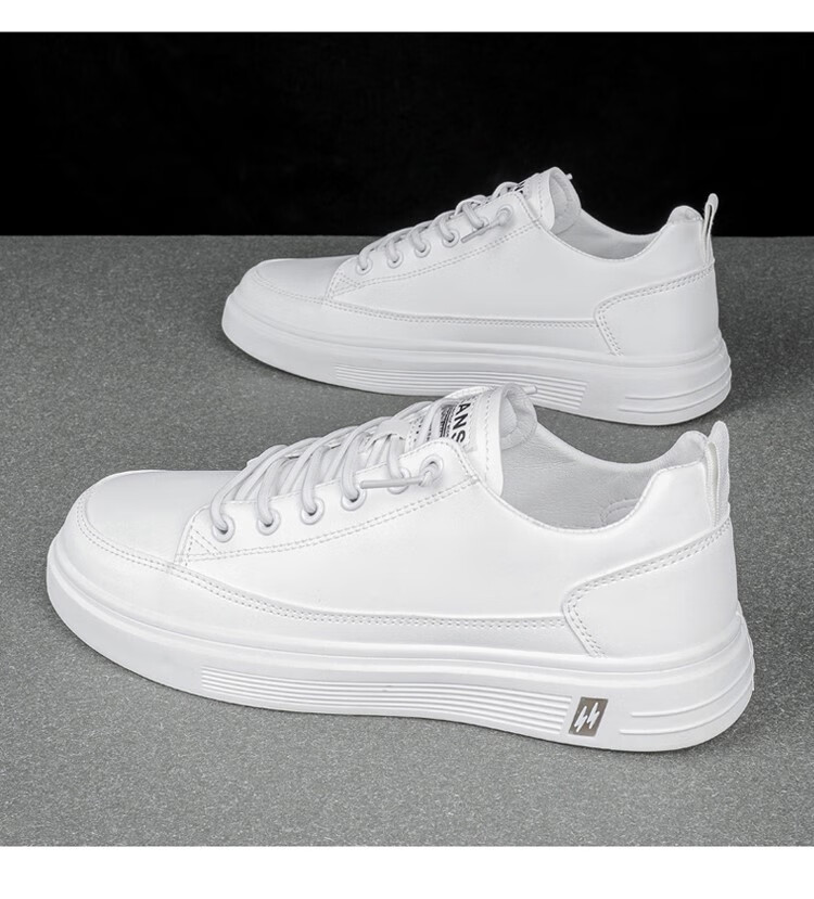 jeep吉普自营男鞋新品小白鞋男春秋季透气潮流百搭白色板鞋男士休闲