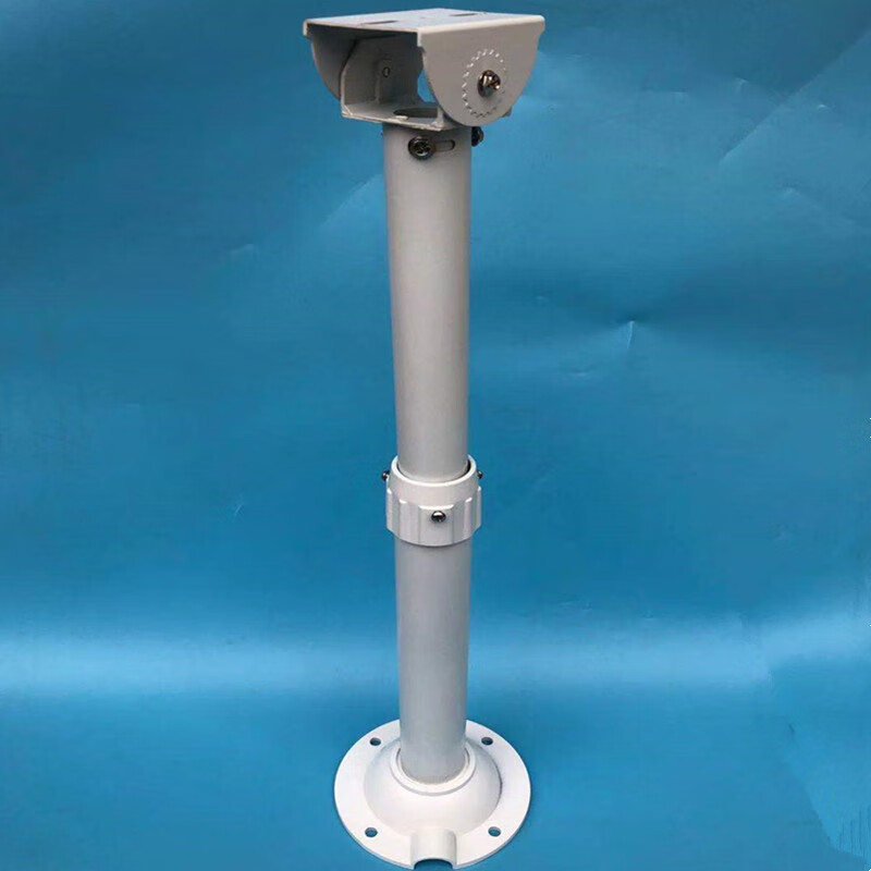 监控伸缩支架室外鸭嘴立杆加厚粗铝合金摄像机加长杆球机半球吊装
