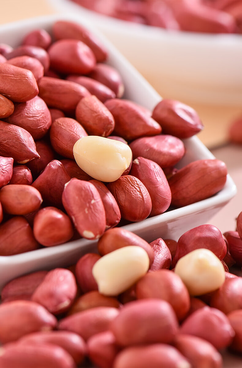 可味kewei花生米生红皮花生米可做五香油炸坚果炒货儿童孕妇干果零食