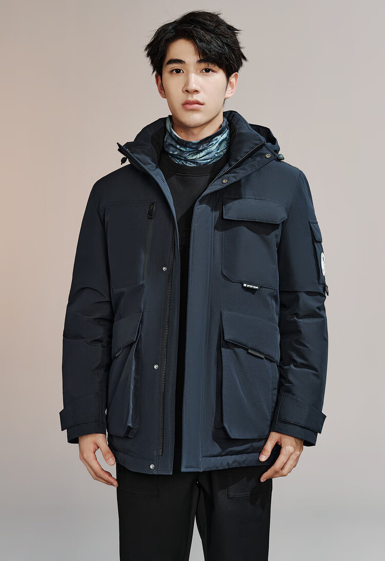 HLA Men's Down Jacket 25SPORTSDAY Sports Comfortable Hooded Coat Winter 2