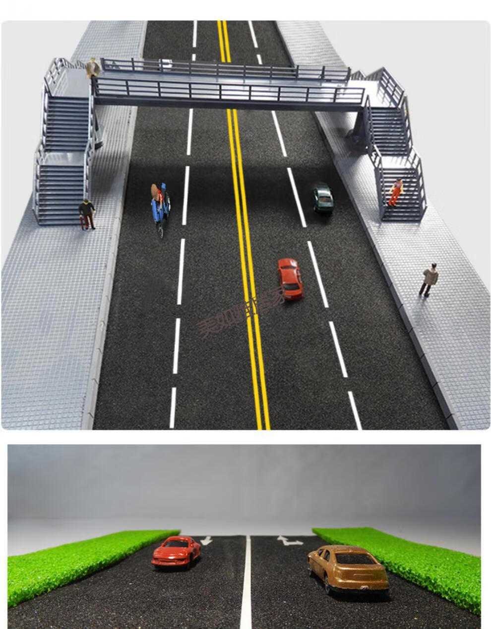 仿真公路路面贴纸场景路面手工沙盘模型材料 马路仿真贴纸 公路路面纸