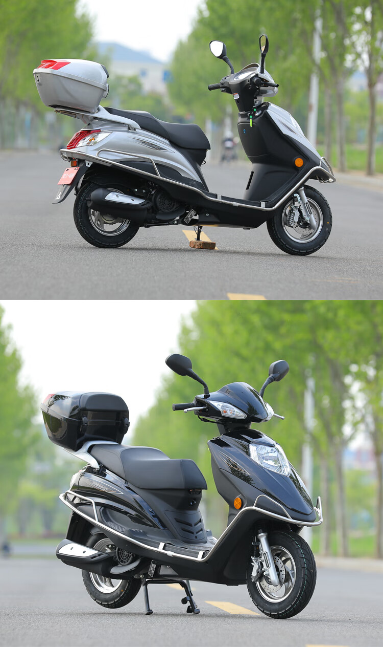 望江铃木uy125cc摩托车踏板燃宇钻国四电喷省油整车全国可上牌 白 uy