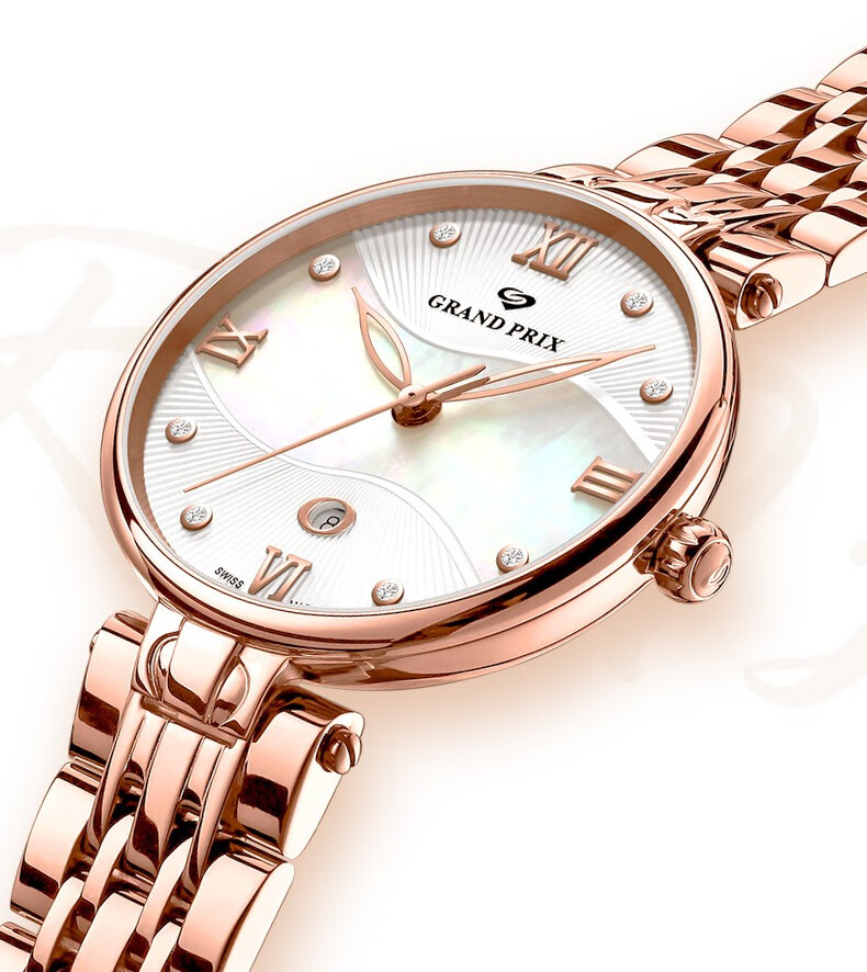情人节送女友礼物格林grandprix瑞士进口手表女腕表女士手表小众石英