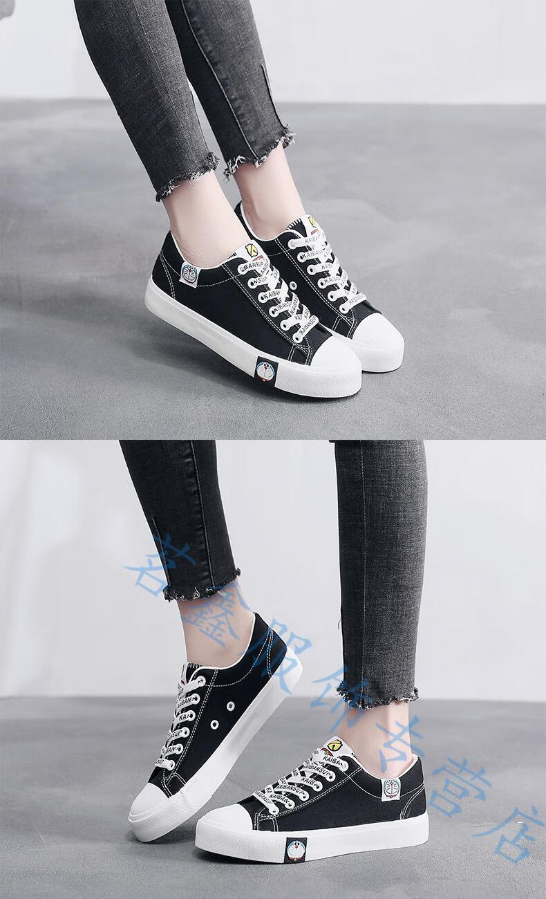 春天穿的初高中学生帆布鞋少女孩子潮流韩版学院风大学春季薄款休闲