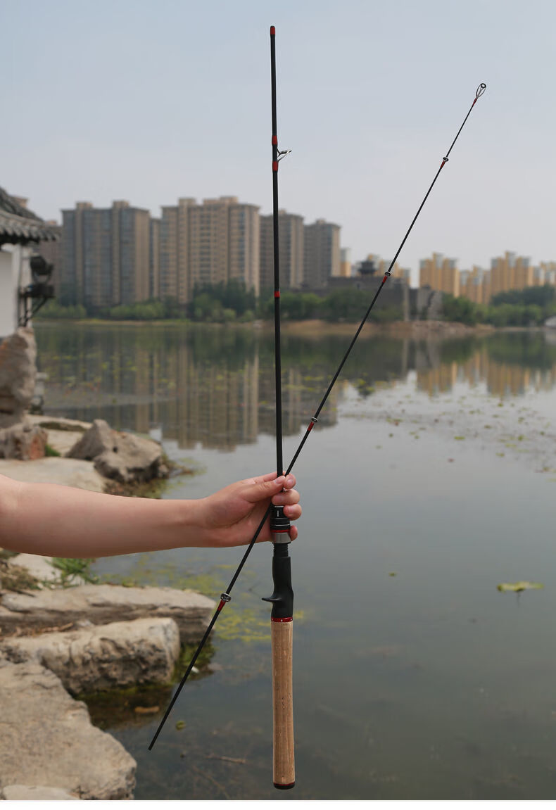 路亚滑漂碳素大导环直柄路滑竿套装 调调实心路滑漂马口竿微物 大导环