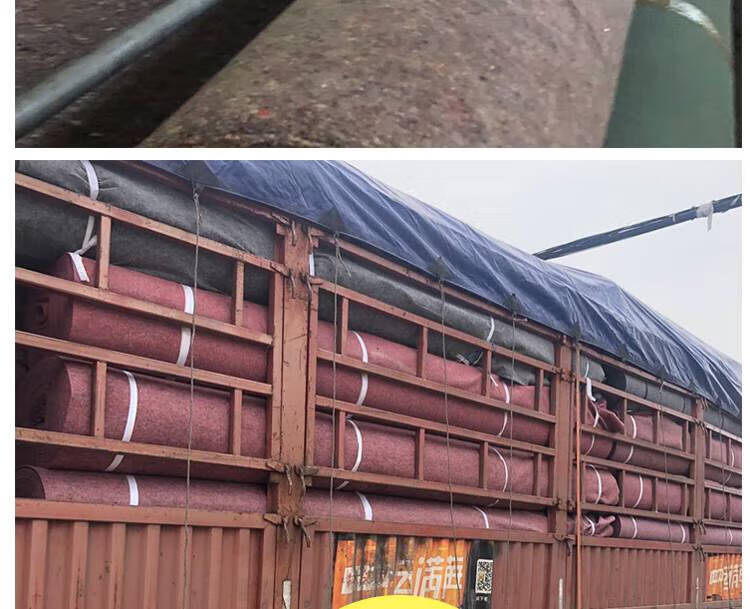 土工布工程布毛毡黑心棉水泥路保湿养护毯农用养殖大棚保温防寒布 600