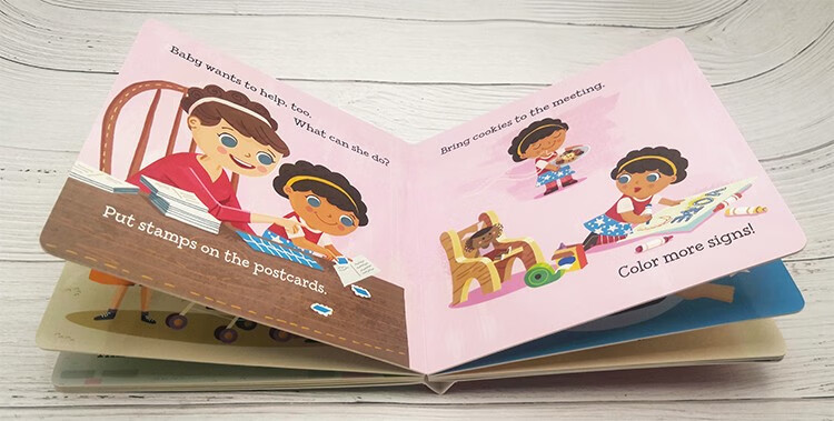 《英文原版 宝宝爱科学系列baby loves political science democracy