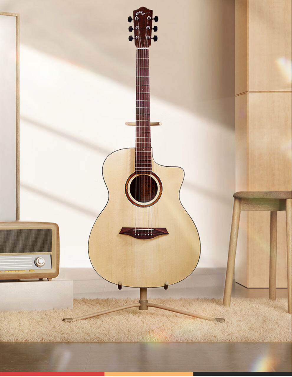 mayson曼森alpha3民谣吉他a3a1单板指弹吉它男女生初学者面单原声电箱