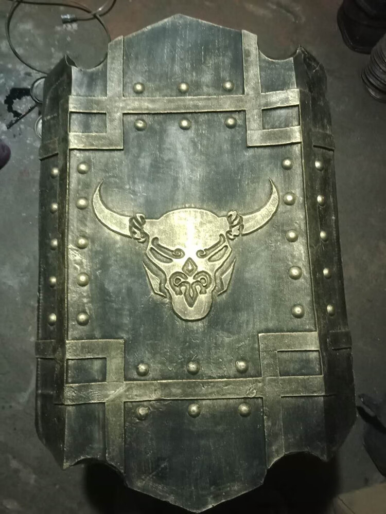 【2022新款】 仿中国古代士兵盾牌古装演出拍摄道具将军酒吧密室布景