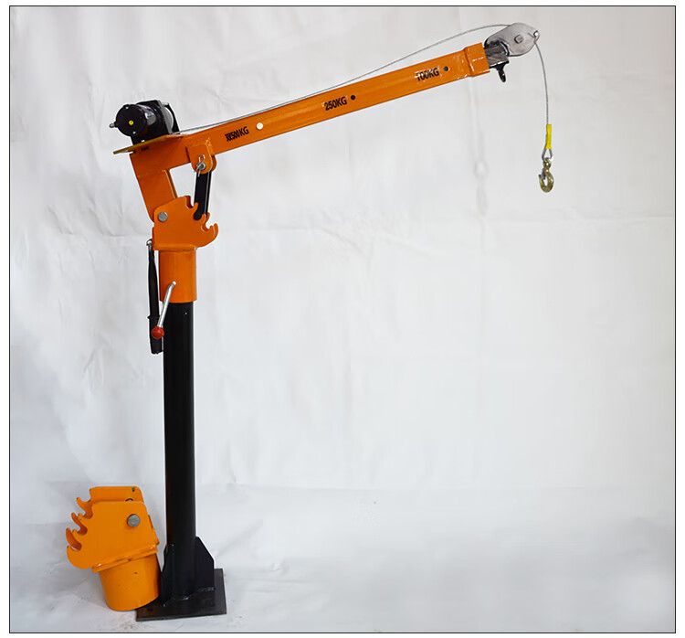 粤美瑞新款小型车载吊机货车随车吊12v悬臂吊24v车用220v升降起重机 2