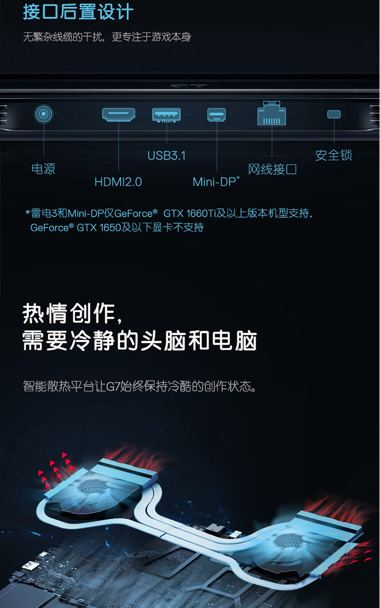 【官翻99新】戴尔(dell)游匣g7 7588 7590 7790 二手笔记本 i7-9750h