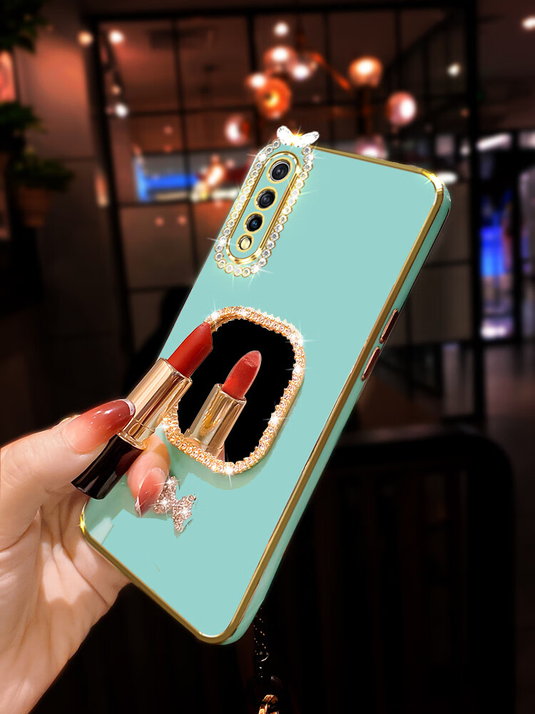 jlior vivoy7s手机壳带镜子女简约直边viv0丫7s镜头保护v1913a硅胶套