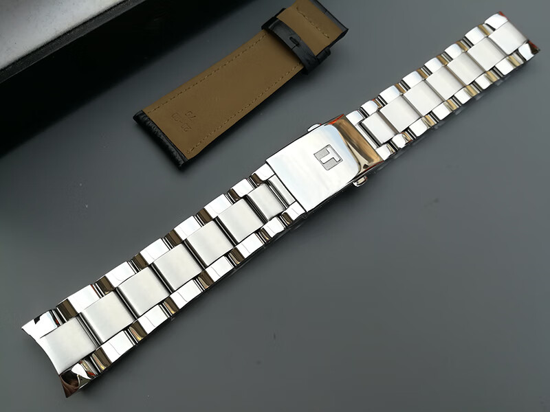 适用天梭t116手表带1853速驰t116617a原装质量不锈钢钢带22mm钢链原装