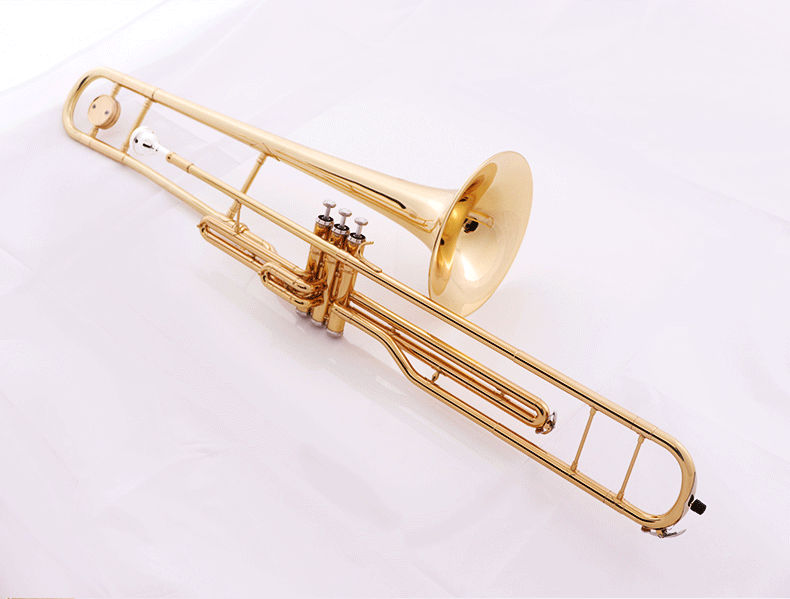 立键拉管长号vtb-e120行进长号降b调立键活塞长号乐器定制款【图片