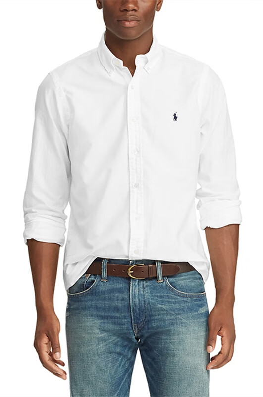 美国国际品牌保罗polo牛津纺长袖衬衫秋冬季男士商务休闲小马标衬衣