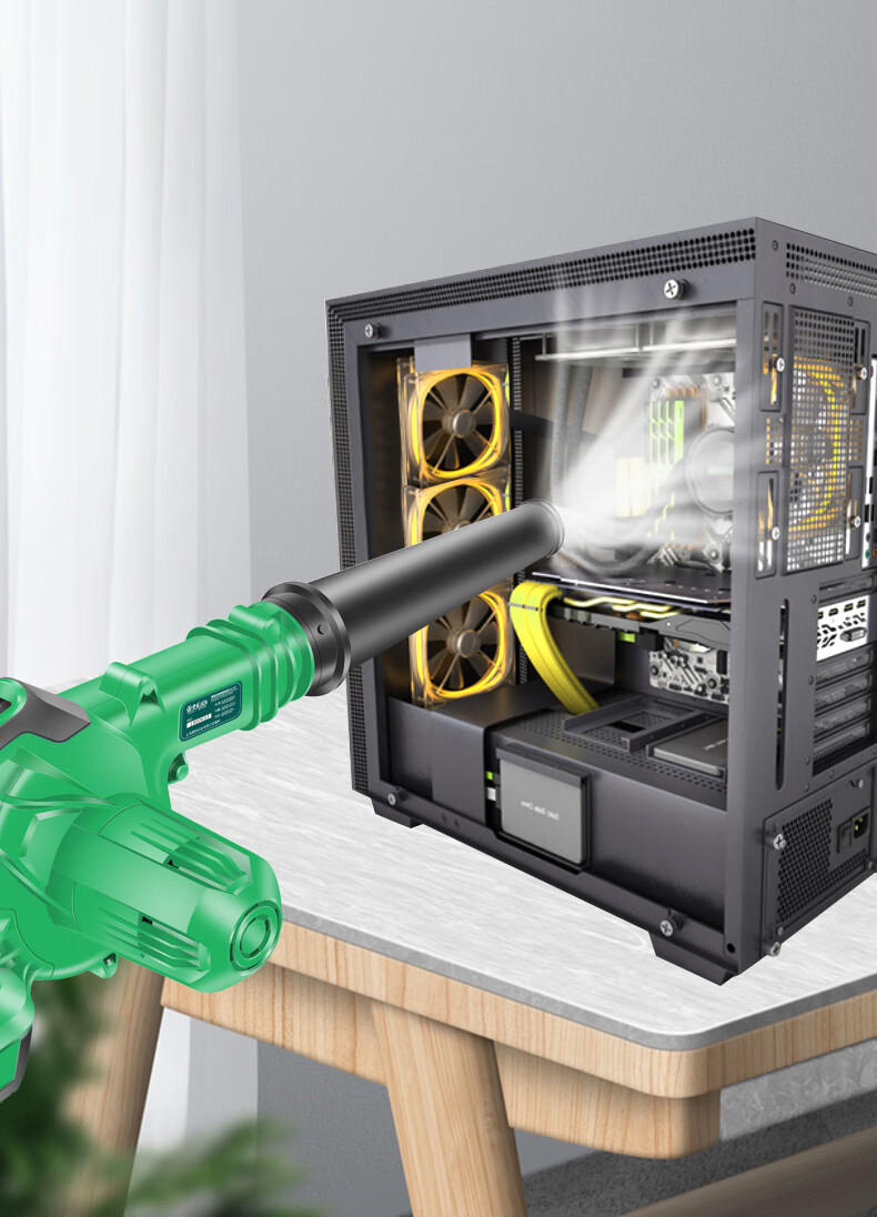 老a (laoa)锂电电脑吹风机 吹吸两用充电式吹风机鼓风机 吹尘机 吸尘