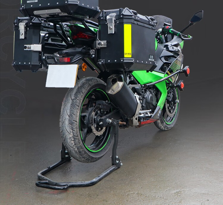 2021款适用于川崎ex400g边箱尾箱kawasakininja400防水快拆改装后备箱